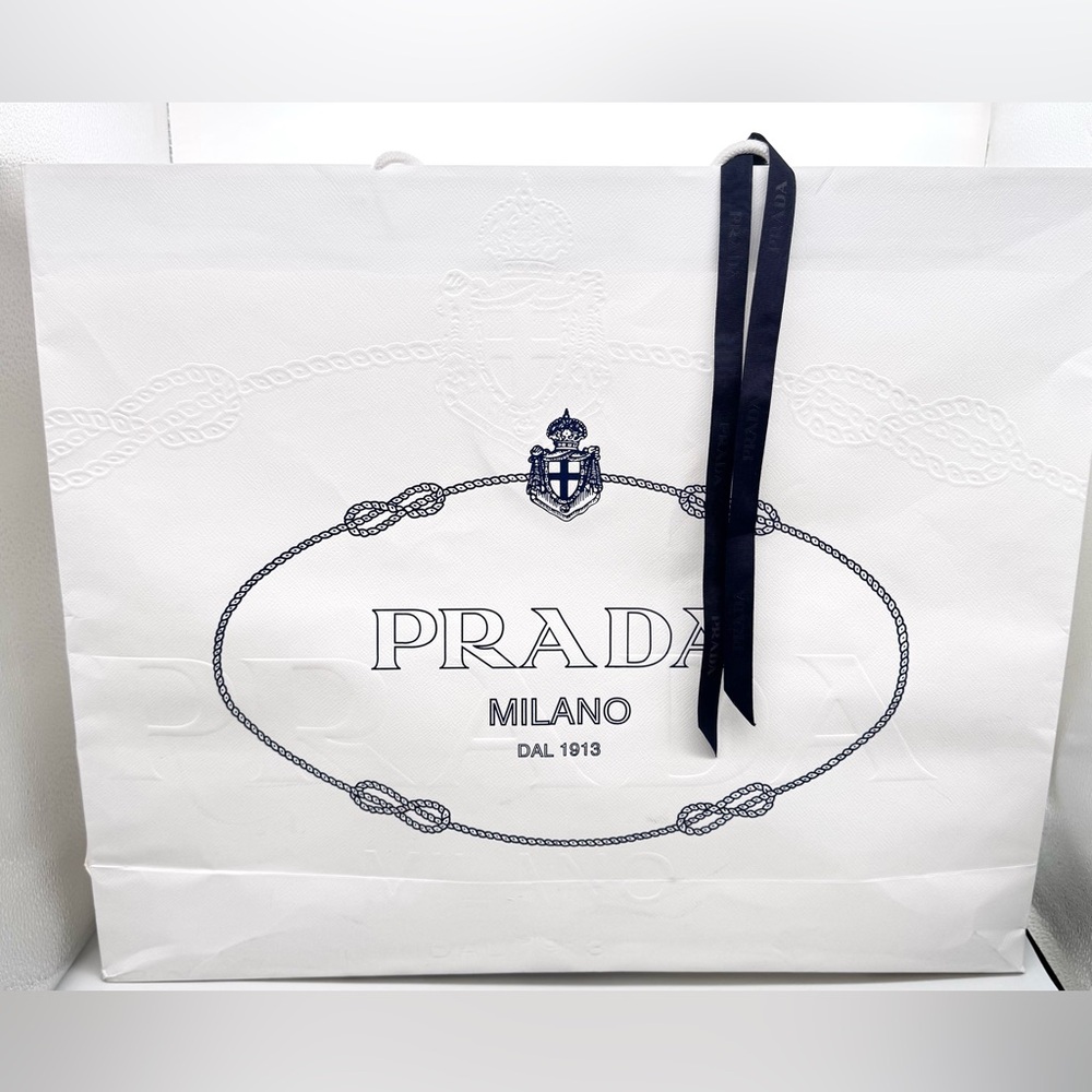 Prada Milano Large Shopping Bag + Ribbon